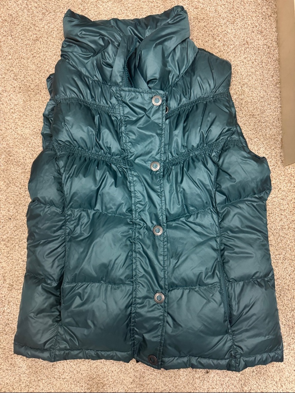 Prana Teal Quilted Puffer Vest for Kids